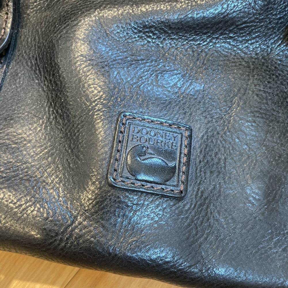 Dooney & Bourke Florentine Leather Satchel Black - Picture 7 of 12